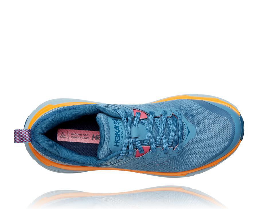 Chaussure Trail Hoka One One Challenger Atr 6 Femme - Bleu - YQN-538726